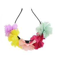 Multicolour Flower Hair Aliceband