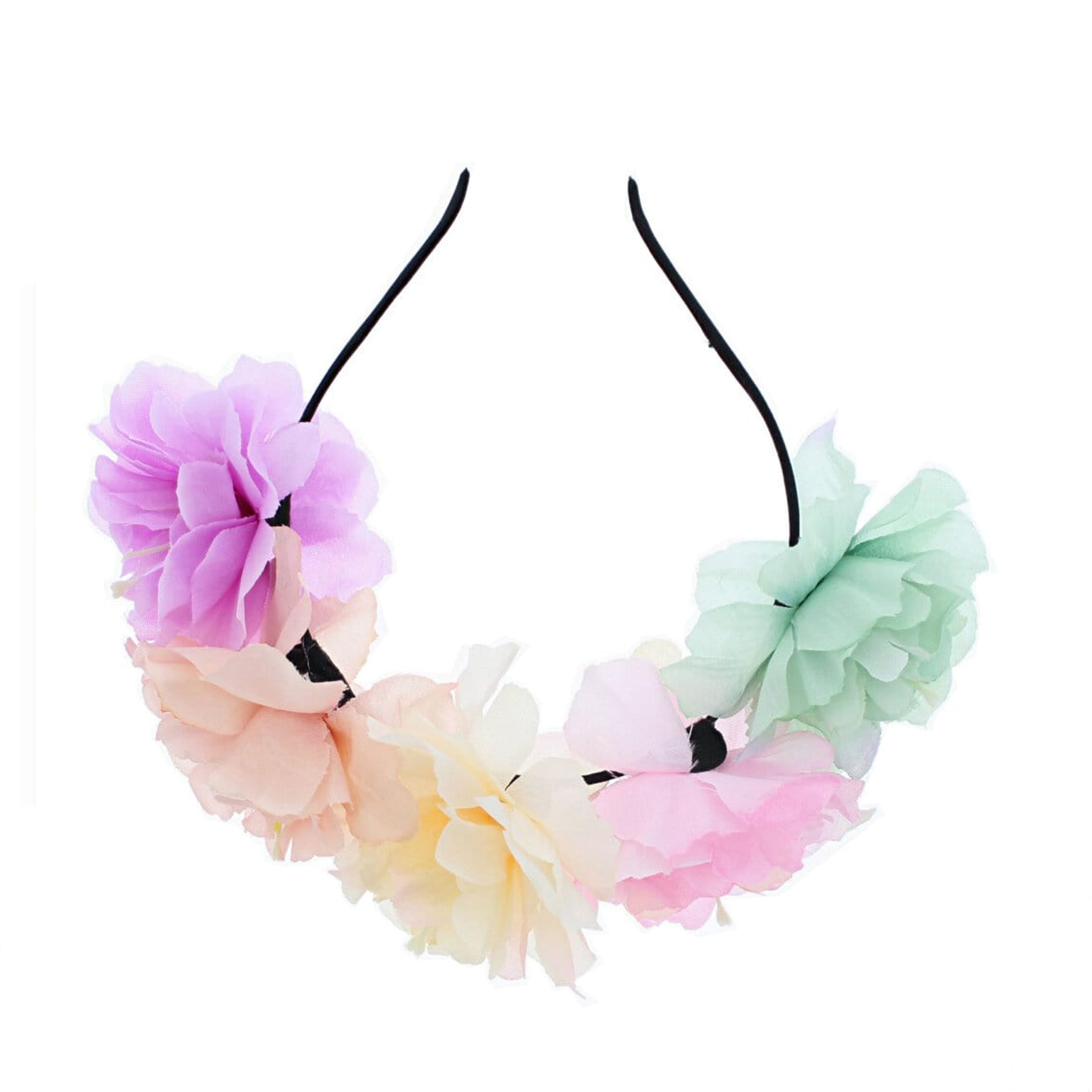 Multicolour Flower Hair Aliceband