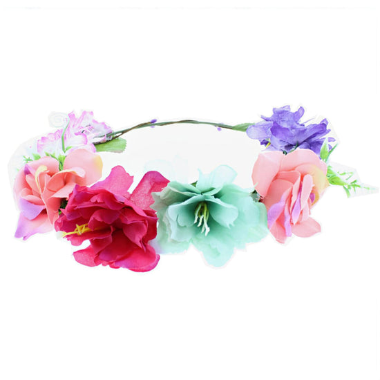 Assorted Flower Hair Wreath Garland
