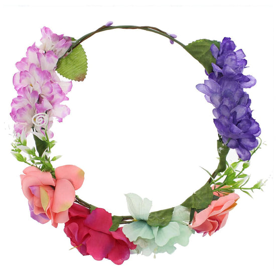 Assorted Flower Hair Wreath Garland