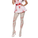 White Blood Splatter Stretch Full Tights