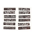 Set of 12 Henna Paste Stencils - Design 6