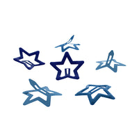 Set of 6 Cute Colorful Star Hair Clip Set