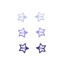 Set of 6 pcs Cute Colorful Star & Flower Hair Clip Set