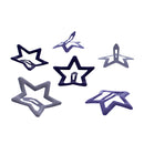 Set of 6 Cute Colorful Star Hair Clip Set