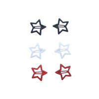 Set of 6 pcs Cute Colorful Star & Flower Hair Clip Set