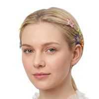 Set of 6 Cute Colorful Star Hair Clip Set