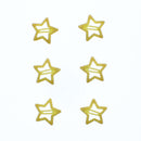 Set of 6 Glitter Colorful Star &  3cm Hair Snapclip