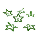 Set of 6 Glitter Colorful Star Hair Snapclips