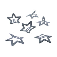 Set of 6 Glitter Colorful Star Hair Snapclips