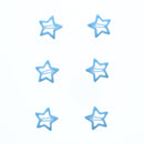 Set of 6 Glitter Colorful Star Hair Snapclips