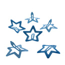 Set of 6 Glitter Colorful Star Hair Snapclips