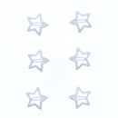Set of 6 Glitter Colorful Star &  3cm Hair Snapclip