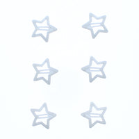 Set of 6 Glitter Colorful Star &  3cm Hair Snapclip