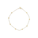 Dainty Cube Station Chain Anklet