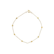 Dainty Cube Station Chain Anklet