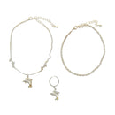 Set of 2 Dolphin & Plain Anklets