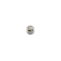 Mini Size Clear Crystal Stone Plated Caflon Ear Studs