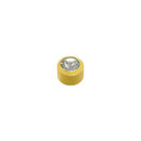 Clear Crystal Stone Gold Plated Caflon Ear Studs