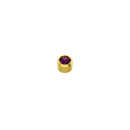 Amethyst Stone Gold Plated Caflon Ear Studs