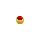 4mm Ruby Stone Gold Plated Caflon Ear Studs