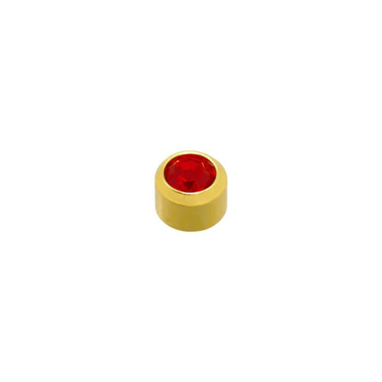 4mm Ruby Stone Gold Plated Caflon Ear Studs