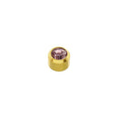 Alexandrite Stone Gold Plated Caflon Ear Studs