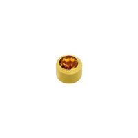 Topaz Stone Gold Plated Caflon Ear Studs