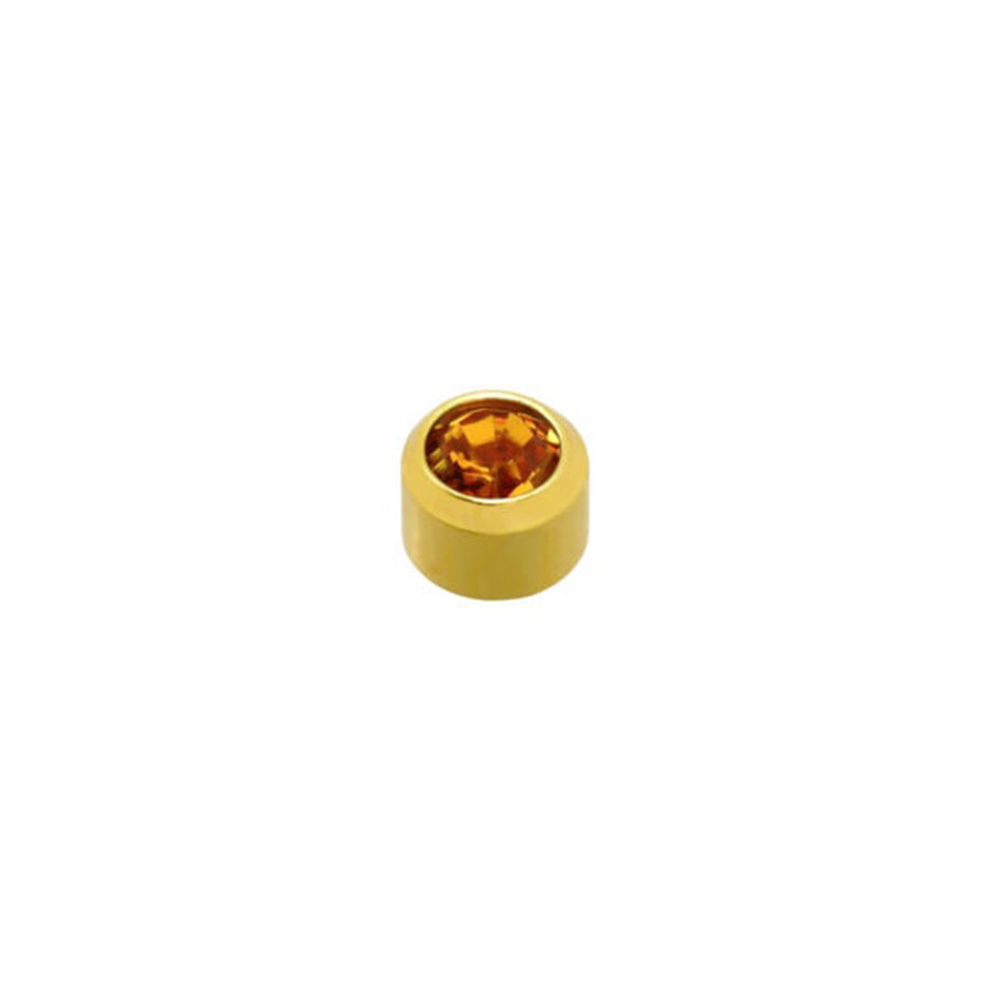 Topaz Stone Gold Plated Caflon Ear Studs