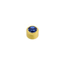 Sapphire Stone Gold Plated Caflon Ear Studs