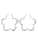 Flower Shape Patterned Earrings