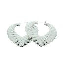 Heart Shaped Gold Crinkle Earrings