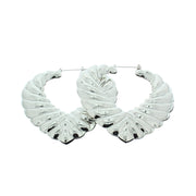 Heart Shaped Gold Crinkle Earrings