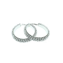 Thick Patterned Hoop Earrings