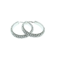 Thick Patterned Hoop Earrings