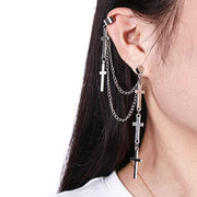 Hanging Crosses Earring/ Ear Cuff