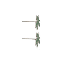 Metallic Weed Leaf Stud Earrings