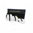 Set of 3 Patterned Mini Hoop Earrings