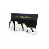 Set of 3 Patterned Mini Hoop Earrings