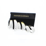 Set of 3 Patterned Mini Hoop Earrings