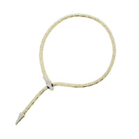 Flexible stoned Snake Choker Necklace