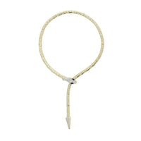 Flexible stoned Snake Choker Necklace