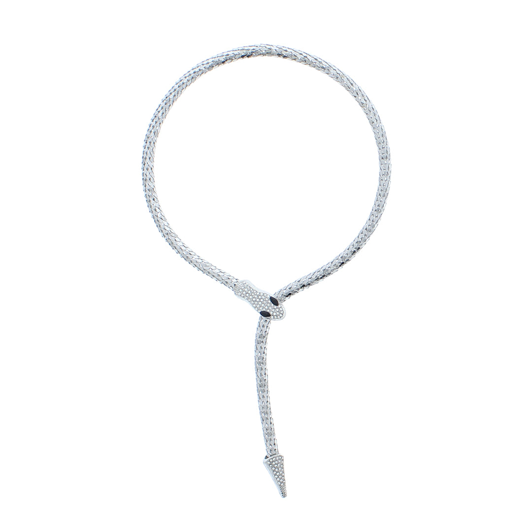 Flexible stoned Snake Choker Necklace
