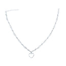 Metal Barbwire Heart Design Choker Necklace