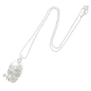 Silver Pirate Skull Chain Necklace