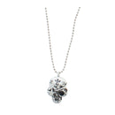 Engraved Pirate Skull Chain Necklace