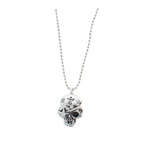Engraved Pirate Skull Chain Necklace