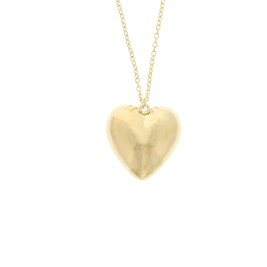 Large Heart Chain Necklace