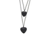 Double Heart Chain Necklace