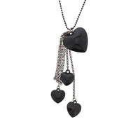 Chain Drop Multi Heart Necklace & Earring Set